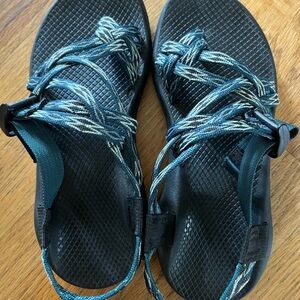 Chaco Blue and Black Women's Sandals